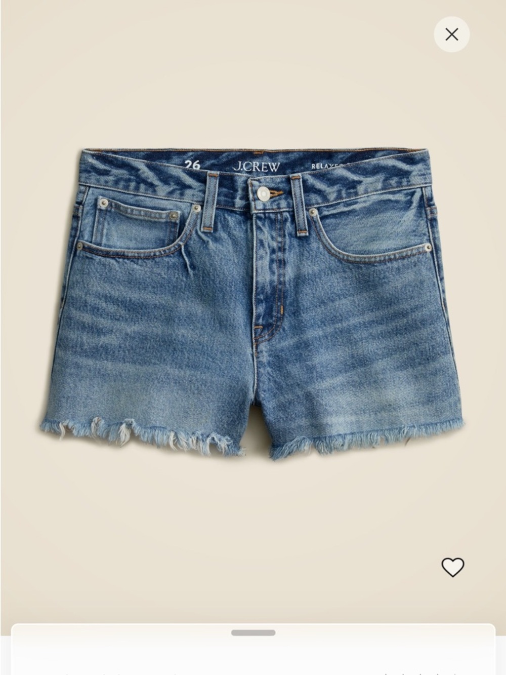 J. Crew Relaxed Shorts Baxter Sz 28 NWT